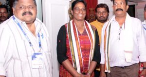 Athletics legend P T Usha arrives in Bhubaneswar with husband on Sept 17, 2016.